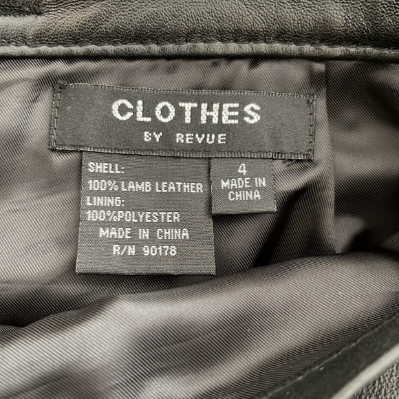 Black A-Line Asymmetrical Midi Skirt for Work - Picture 3 of 4